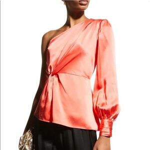 Silk One-Shoulder Top